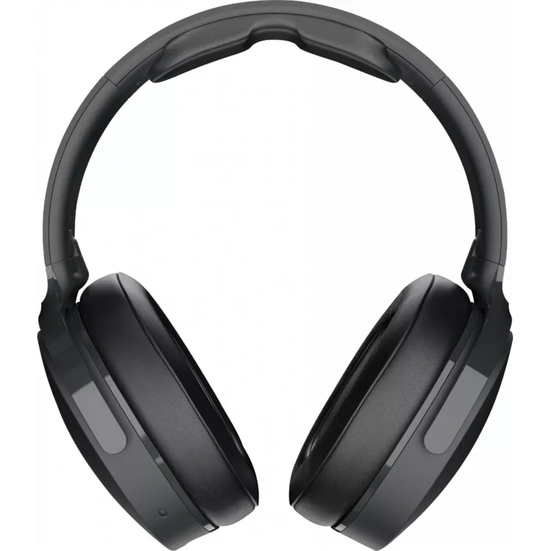 Austiņas virs auss Skullcandy Hesh Evo — vadu un Bluetooth 5.0, 36 h akumulators, USB-C, 3,5 mm, salokāmas, trokšņu slāpēšana, melnas