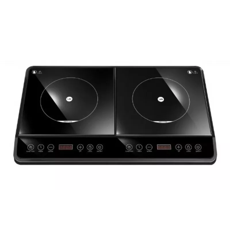 Iebūvējamā indukcijas plīts LIN LI-35P2N, 2 zonas, 2000W + 1500W, skārienjutīga vadība, keramikas stikls
