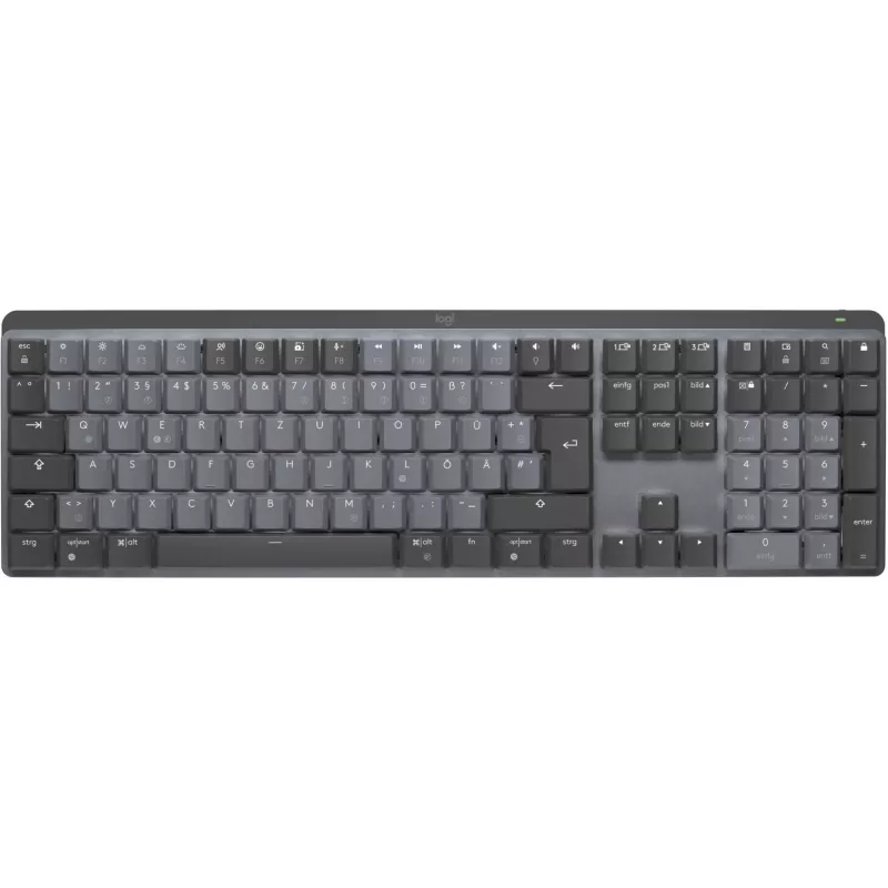 Logitech MX Mechanical Wireless Illuminated Performance Keyboard pilna izmēra QWERTZ