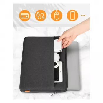 Inateck LB01005 Sleeve maciņš 39,6 cm (15,6 collu) klēpjdatoriem, Melns