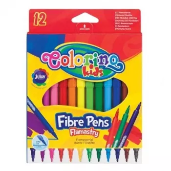 Colorino Kids Fibre pildspalvas 12 krāsas
