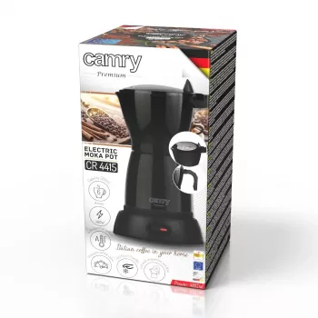 Elektriskā Moka kafijas automāts Camry CR 4415b 0,5 L, 480 W, melns