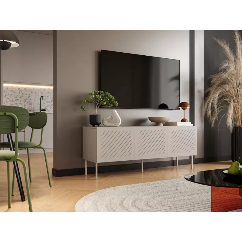 Cama RTV skapis SIENA 150.5x40x60 kašmira matēts