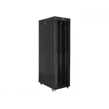 Rack skapis 19 collu LANBERG FF01-8247-12BL, 47U, 800x1200 mm, stikla priekšējās durvis