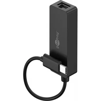 Goobay USB-C – Ethernet adapter melns (76579)