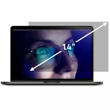 Qoltec GDPR Privātuma Filtrs 14 collu 16:9 (310 x 174 mm), Aizsargplēve Klēpjdatoram