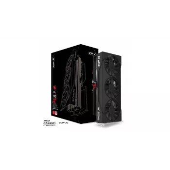 Grafikas karte XFX Radeon RX 9060 XT 16GB GDDR6, 128 bitu, PCIe 5.0, 3 ventilatori, 3 displeji, 290×124×49 mm