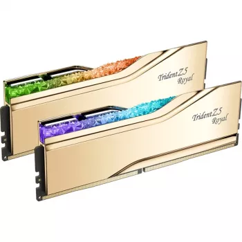 G.Skill Trident Z5 Royal RGB 32 GB (2x16 GB) DDR5-6000 CL36 atmiņas komplekts, zelts