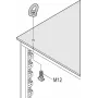 Schroff Pacelšanas Acu Komplekts M12 (4 gab./komplektā) (23130072)