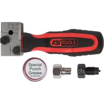 Bremslīniju izplešanas instrumentu komplekts ks tools FLAREFIXeco 4,75 mm, 4 daļas