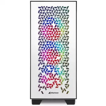Sharkoon ELITE SHARK CA300H - Tornis - PC - Balts - ATX - EATX - micro ATX - Mini-ITX - Metāls - Rūdīts stikls - Spēļu