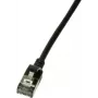 LogiLink Slim U/FTP tīkla kabelis 3 m Cat6a U/FTP (STP) Melns (CQ9063S)