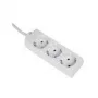 Hama 00030569 pārsprieguma aizsargs, balts, 3 AC kontaktligzdas, 230 V, 3 m