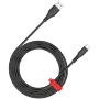 CANYON AC18SC USB-A–USB-C kabelis 18W 1,2m Melns