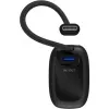 Powerbank 5.000 mAh ar integrētu USB-C kabeli 13cm, 20W (melns, 5 Ah, 1x USB-A, 1x USB-C, PD, QC)