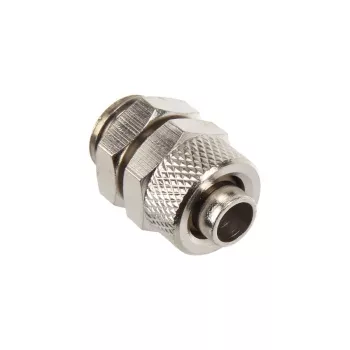 Taisnais savienotājs G1/4 collas uz 10/8mm - Spīdīgs sudrabs