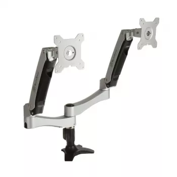 SilverStone SST-ARM22SC Divu Monitoru Stiprinājums - Sudrabs