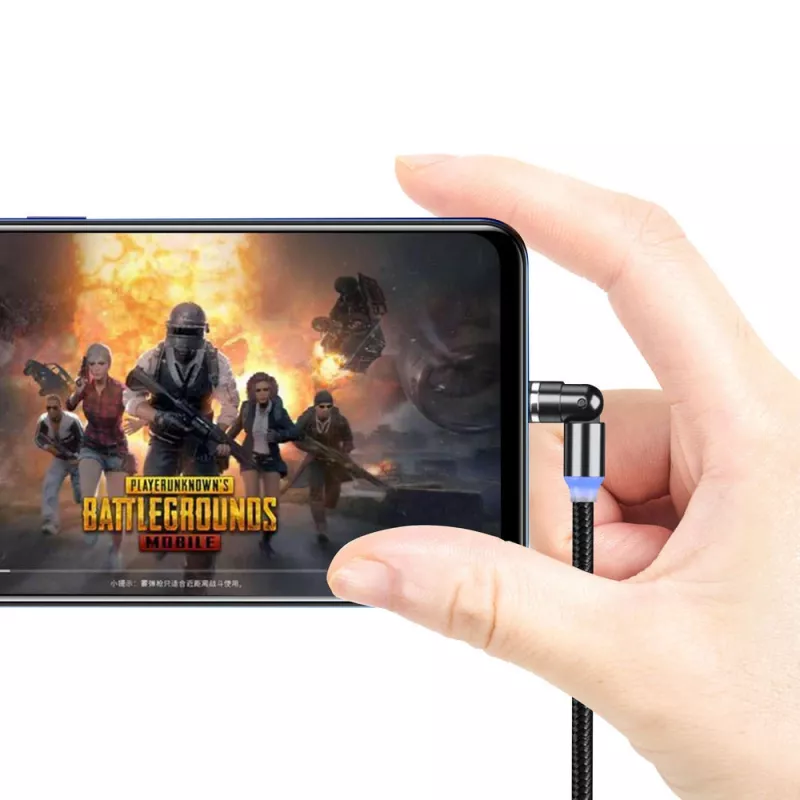 3-in-1 uzlādes kabelis ColorWay CW-CBUU037-BK — Lightning, Micro-USB, USB-C, 1 m, 2,4 A
