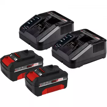 Bezvadu zāles pļāvējs GE-CM 43 Li M Komplekts, 36V (2x18V) (Sarkans/melns, 2x litija-jona akumulators 4,0 Ah)