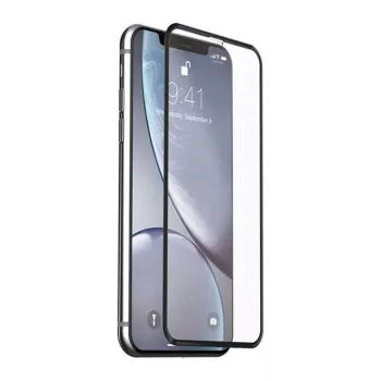 Rūdīta stikla aizsargplēve Devia Van Entire View iPhone XR — Pretatspīduma, Melna