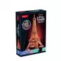 3D Puzle Cubicfun Eifeļa tornis Night Edition LED (306-L534H) – apgaismots arhitektūras 3D puzles modelis