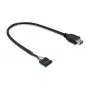USB kabelis DeLOCK 83170 USB 2.0 0.3 m Mini-USB B Melns