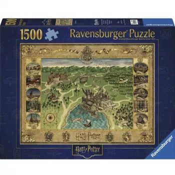 Puzle Ravensburger Hogwarts karte 1500 gabali – Ravensburger 1500 pcs