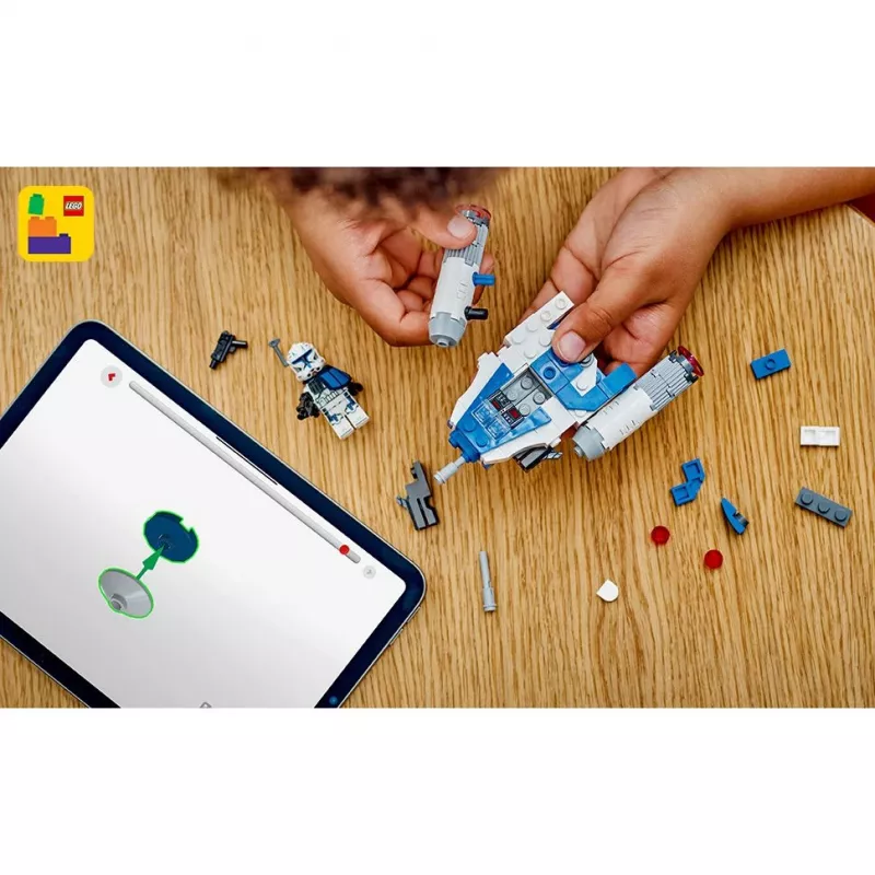 LEGO Star Wars: Captain Rex Y-Wing Microfighter — būvējams zvaigžņu kuģis ar minifigūru, 99 detaļas, 6+ gadiem