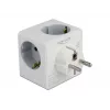 DeLOCK 11496 Strāvas adapteris ar 2 USB portiem, 5V 2.4A 3A, F tipa kontaktdakša