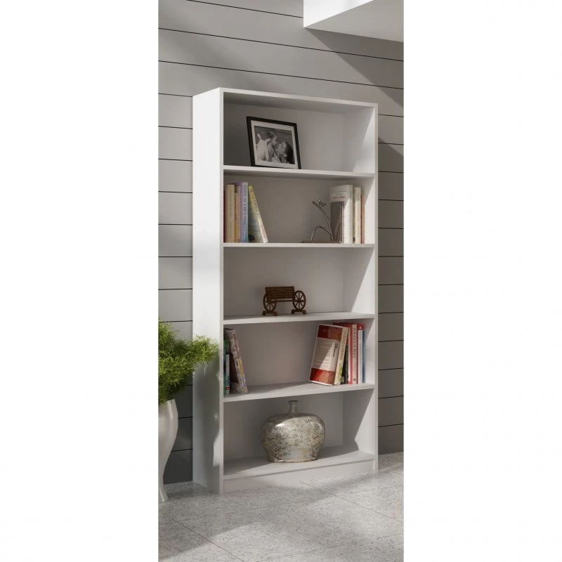 Topeshop R80 BIEL biroja grāmatu skapis