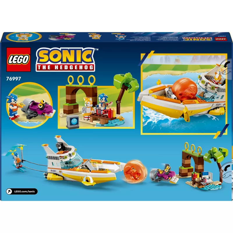 LEGO Sonic the Hedgehog Tails’ piedzīvojumu laivas komplekts 76997