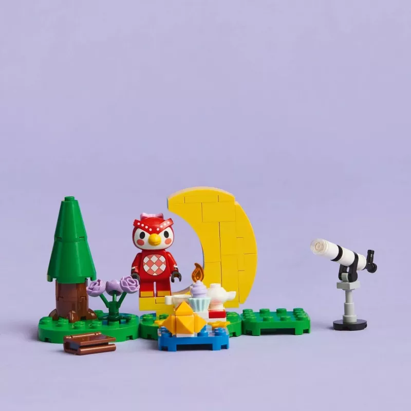 Būvējama rotaļlieta LEGO Animal Crossing Zvaigžņu vērošana ar Eifēmiju komplekts 77053