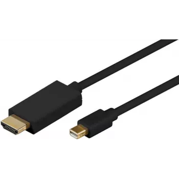 Microconnect MDPHDMI2B video kabeļa adapteris 2 m DisplayPort HDMI Type A (Standarta) Melns