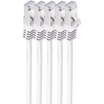 Tīkla kabelis ShiverPeaks BS75515-W-SET5 5m Cat7 S/FTP