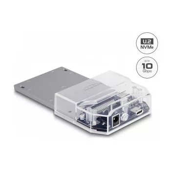 DeLOCK USB Type-C Docking Station 1 x U.2 SSD Melna