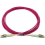 Duplex LWL Patch Cable BlueOptics LC-UPC uz LC-UPC Multimode OM4 50/125µm 15 m bēšs, ievietošanas zudums