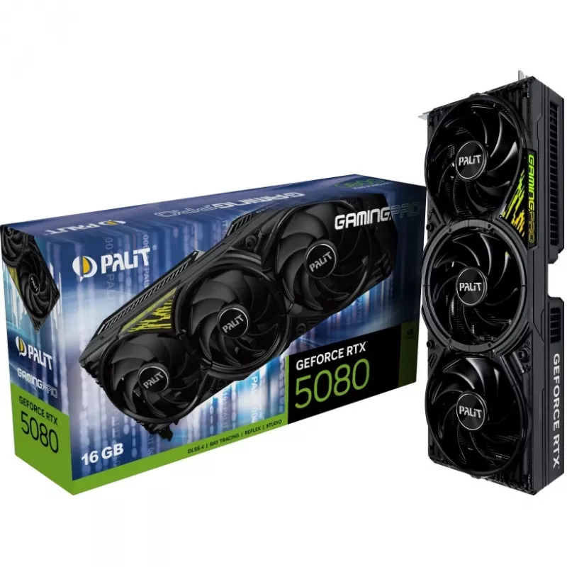 Grafikas karte NVIDIA GeForce RTX 5080 16 GB GDDR7 Palit GamingPro