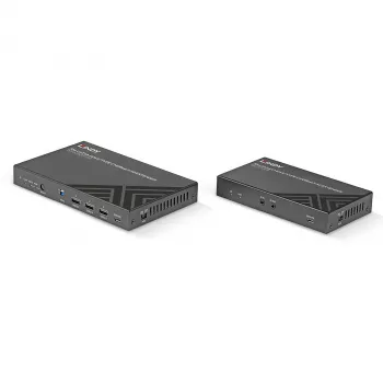 Lindy 70m Cat.6A HDMI 4K60 & Type C HDBaseT 3.0 KVM pagarinātājs