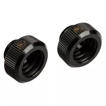 Adapteris G1/4 collu ārējā vītne uz 14 mm cieto caurulīti, BitsPower Touchaqua TA-FH14-GB, 2 gab., melns