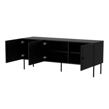RTV 3D Skapis PALAZZO BIS 151x40x60 melns matēts