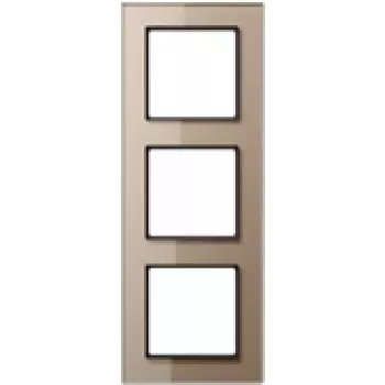 Jung AC 583 GL CH Champagne stikla dekoratīvā pārklājuma plāksne, 84×226 mm