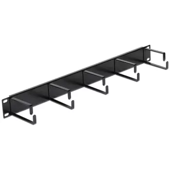 Kabeļu pārvaldības panelis DeLOCK 42496 19 inch 1U melns