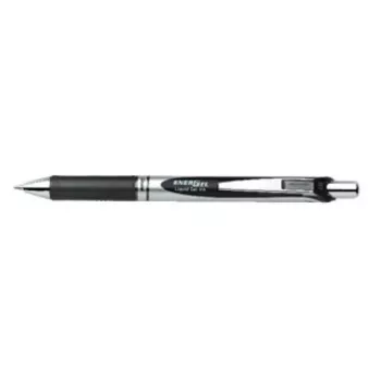 Pildspalva ar klipu, ievelkama, Pentel Energel XM Klick, melna
