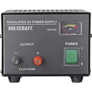 Voltcraft laboratorijas barošanas bloks, fiksēts spriegums FSP-1136, 13.8 V/DC, 6 A, 85 W