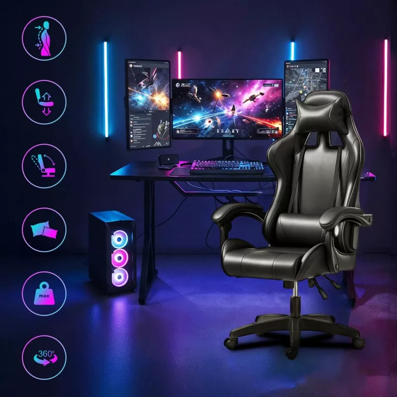 Extralink Gaming Krēsls G-524 Melns