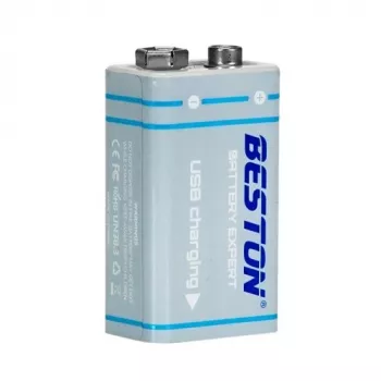 Beston AA620289 9V uzlādējams akumulators Li-Ion 1000mAh