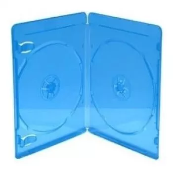 MediaRange BOX39-2-50 - cietais vāciņš (jewel case) - 2 diski - Zils - Caurspīdīgs - Plastmasa - 120 mm - putekļu izturīgs - skrāpējumu izturīgs - triecienizturīgs (BOX39-2-50)