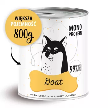 Slapjā suņu barība PAKA ZWIERZAKA Pepe Goat 800 g - pilnvērtīga pieaugušo barība ar kazu