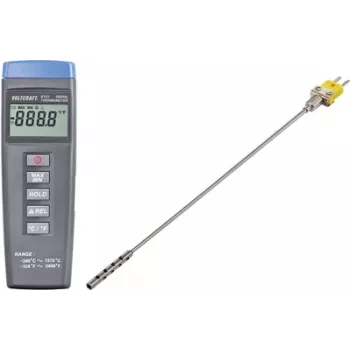 VOLTCRAFT K101 + TP 201 temperatūras mērīšanas instruments -200 līdz +1370 °C, K tipa zonde
