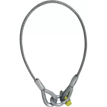Drošības virve EUROLITE 1500 x 10 mm ar skavu, kravnesība līdz 400 kg